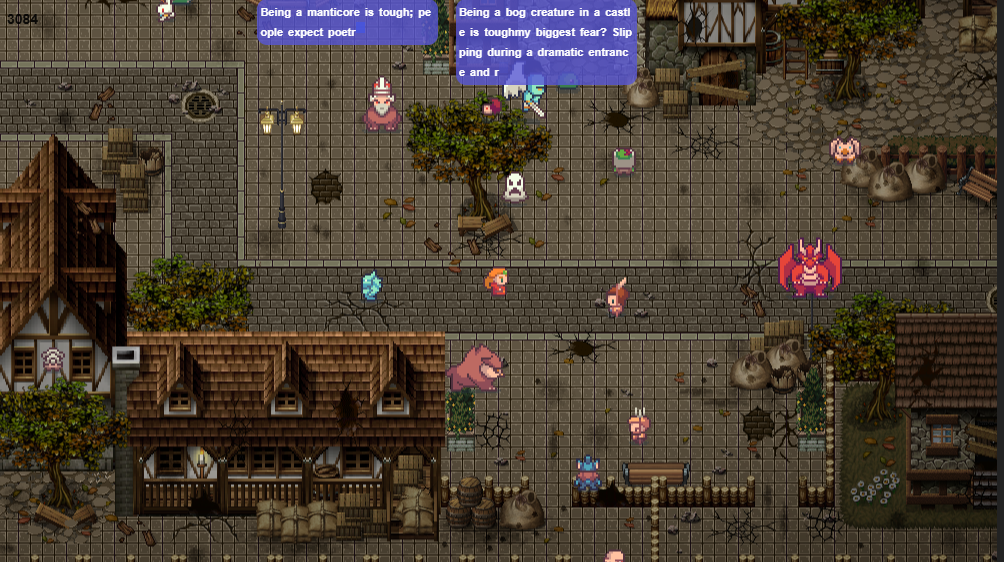 Village square creatures screenshot
