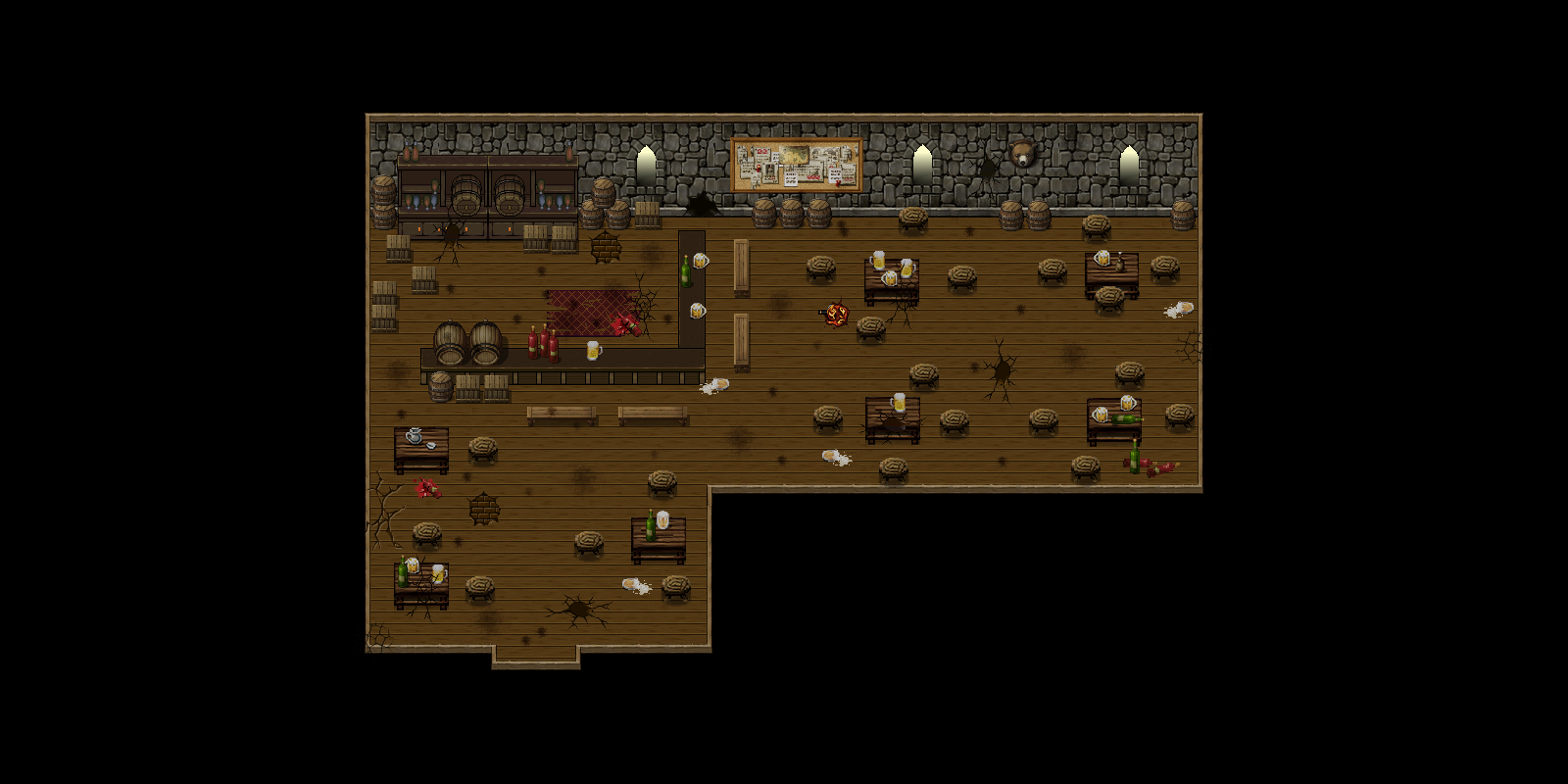 The interior of Og's tavern