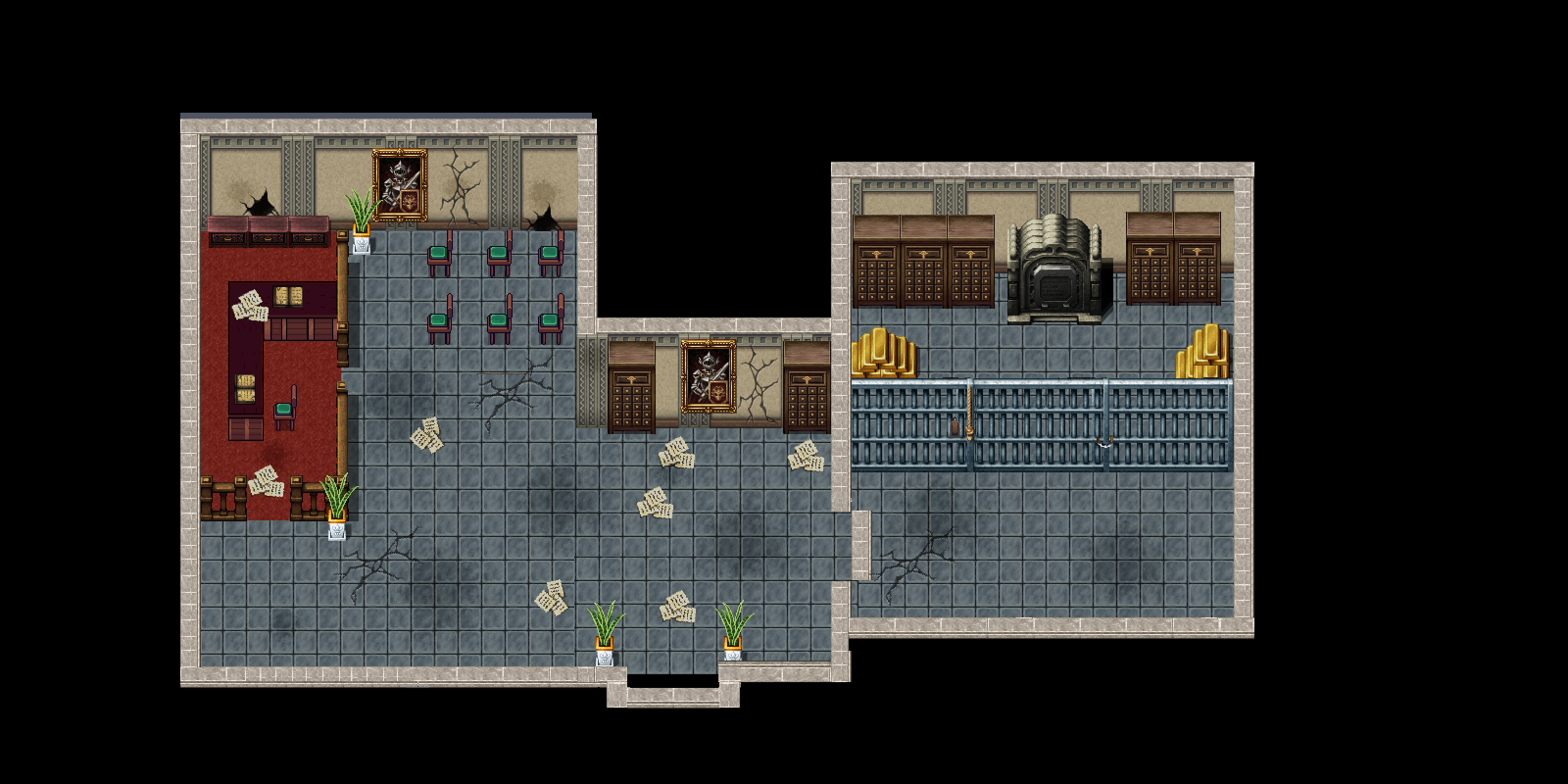 The flooded quarter beyond the walls